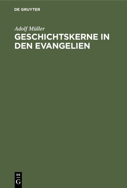 Produktbild: Geschichtskerne in den Evangelien
