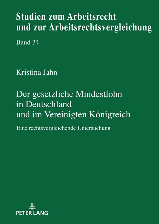 Produktbild: Der gesetzliche Mindestlohn in Deutschland und im Vereinigten K&ouml;nigreich
