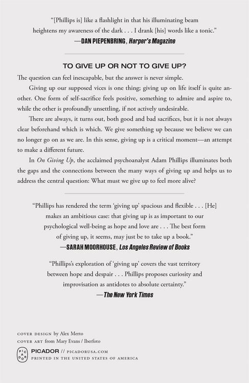 Produktbild: On Giving Up