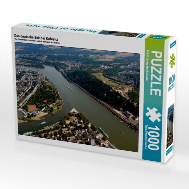 Produktbild: CALVENDO Puzzle Das deutsche Eck bei Koblenz | 1000 Teile Lege-Gr&ouml;&szlig;e 64x48cm Foto-Puzzle f&uuml;r gl&uuml;ckliche Stunden