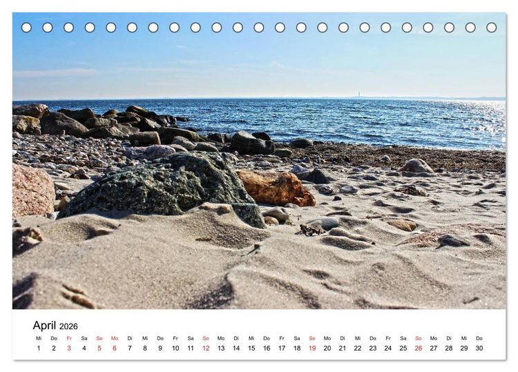 Produktbild: Strande und B&uuml;lk 2026 (Tischkalender 2026 DIN A5 quer), CALVENDO Monatskalender