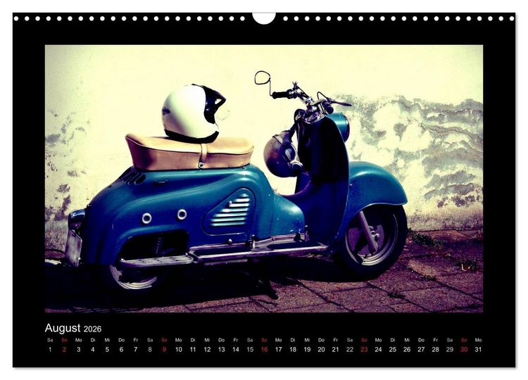 Produktbild: Motorroller (Wandkalender 2026 DIN A3 quer), CALVENDO Monatskalender