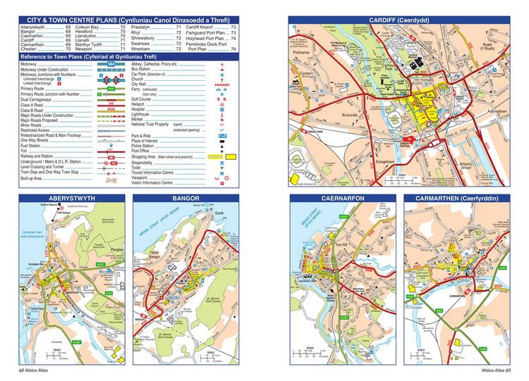 Produktbild: Wales a-Z Rd Atl Pb