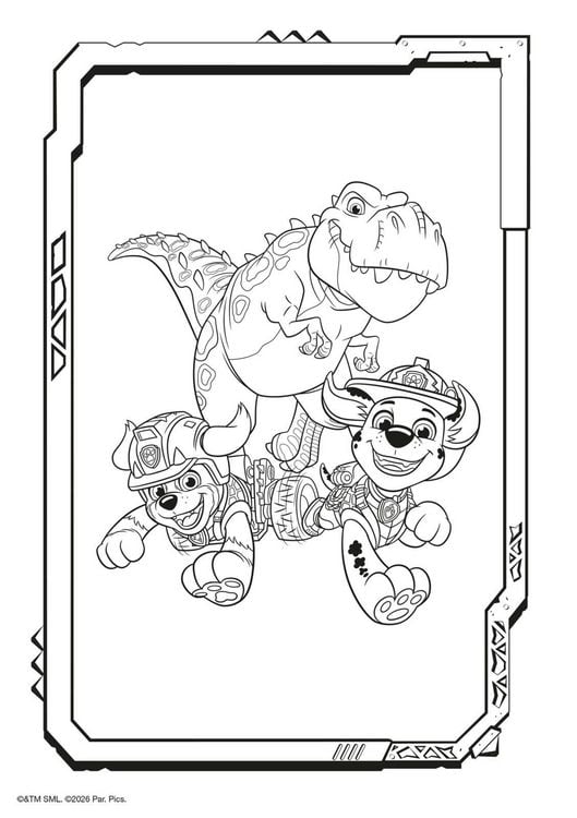 Produktbild: PAW Patrol Kindergartenheft: PAW Patrol - Der Dinofilm: Mal- und R&auml;tselblock