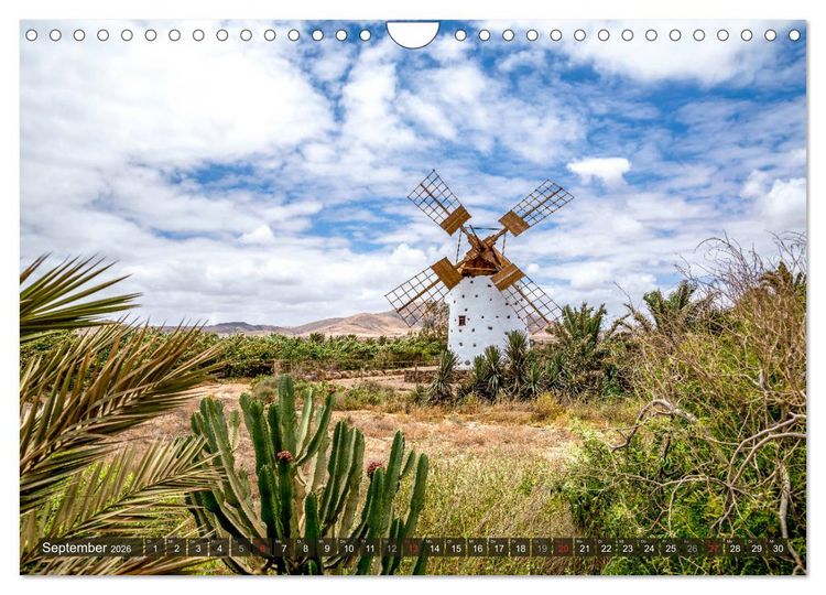 Produktbild: FUERTEVENTURA Paradiesische Impressionen der Insel (Wandkalender 2026 DIN A4 quer), CALVENDO Monatskalender