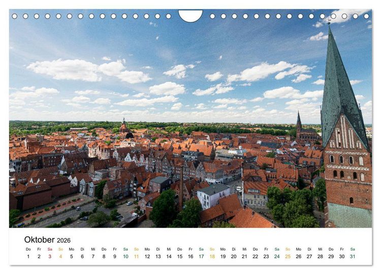 Produktbild: L&uuml;neburg (Wandkalender 2026 DIN A4 quer), CALVENDO Monatskalender
