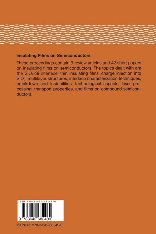 Produktbild: Insulating Films on Semiconductors