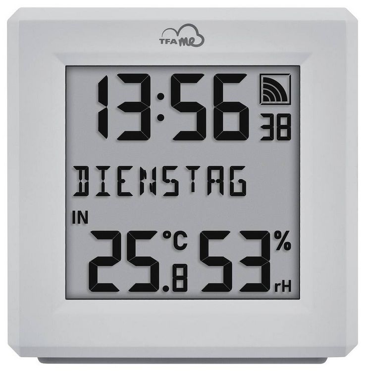 Produktbild: TFA Dostmann TFA.me Starter Set mit WLAN Gateway und KLIMA@HOME 2 Funk-Thermo-/Hygrometer Schwarz, Wei&szlig; 35.8109.02