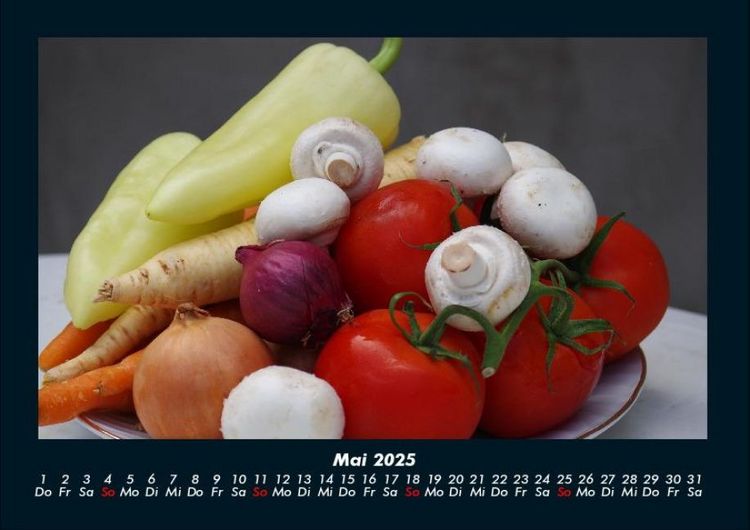 Produktbild: Gem&uuml;sekalender 2025 Fotokalender DIN A4