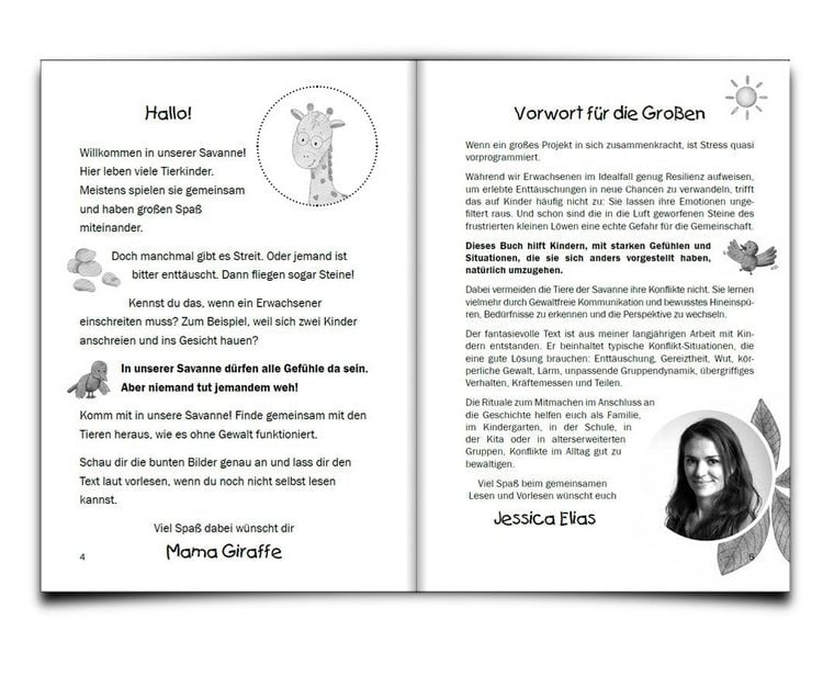 Produktbild: Keine Gewalt in unserer Savanne! Gewaltfreie Kommunikation f&uuml;r Kinder in einer liebevollen Bildergeschichte mit kreativen Ritualen f&uuml;r Familie, Kita und Schule