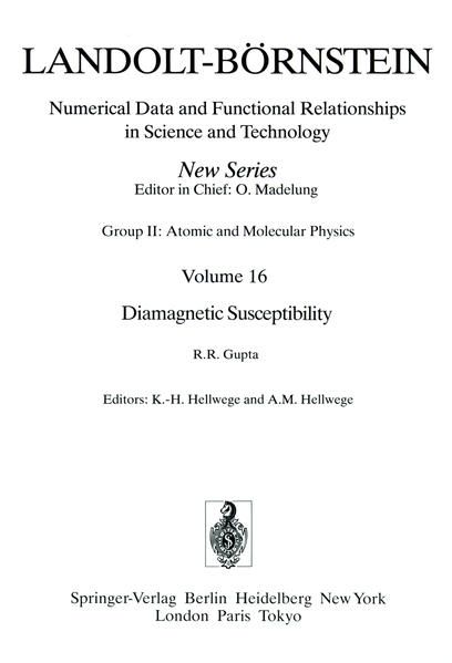 Produktbild: Diamagnetic Susceptibility / Diamagnetische Suszeptibilit&auml;t