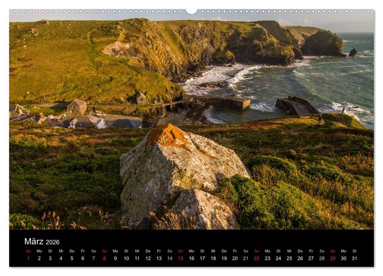 Produktbild: Englands K&uuml;sten 2026 (hochwertiger Premium Wandkalender 2026 DIN A2 quer), Kunstdruck in Hochglanz