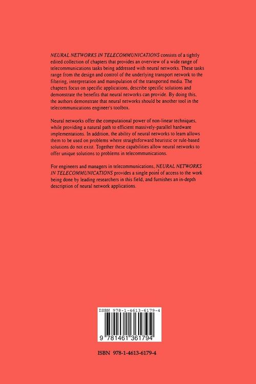 Produktbild: Neural Networks in Telecommunications