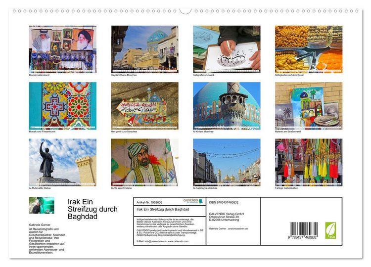 Produktbild: Irak Ein Streifzug durch Baghdad (hochwertiger Premium Wandkalender 2026 DIN A2 quer), Kunstdruck in Hochglanz