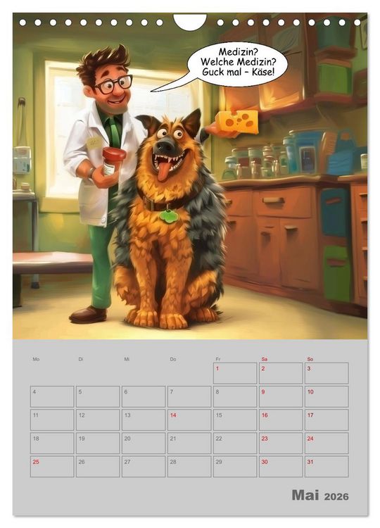 Produktbild: Ein Arzt f&uuml;r alle Felle (Wandkalender 2026 DIN A4 hoch), CALVENDO Monatskalender