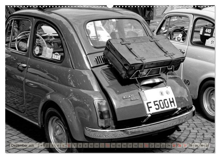 Produktbild: il Cinquecento - Details im Fokus - im Look eines legend&auml;ren Analogfilms (Wandkalender 2026 DIN A2 quer), CALVENDO Monatskalender