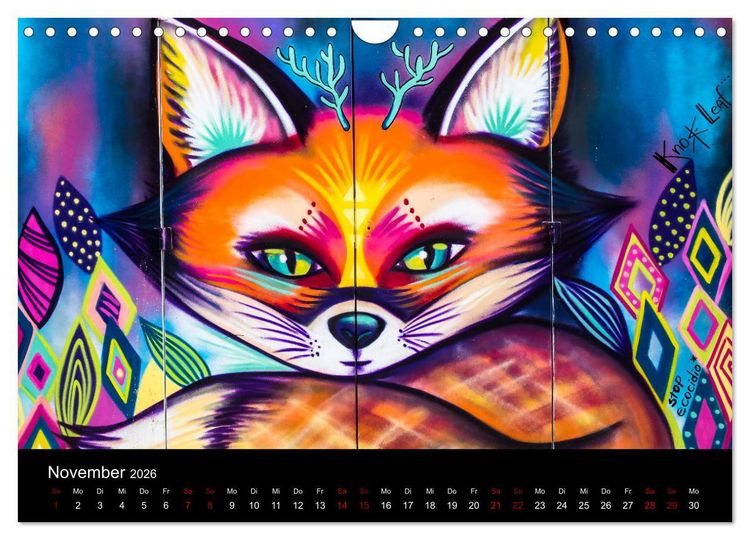 Produktbild: Graffiti und Street Art in La Paz (Wandkalender 2026 DIN A4 quer), CALVENDO Monatskalender