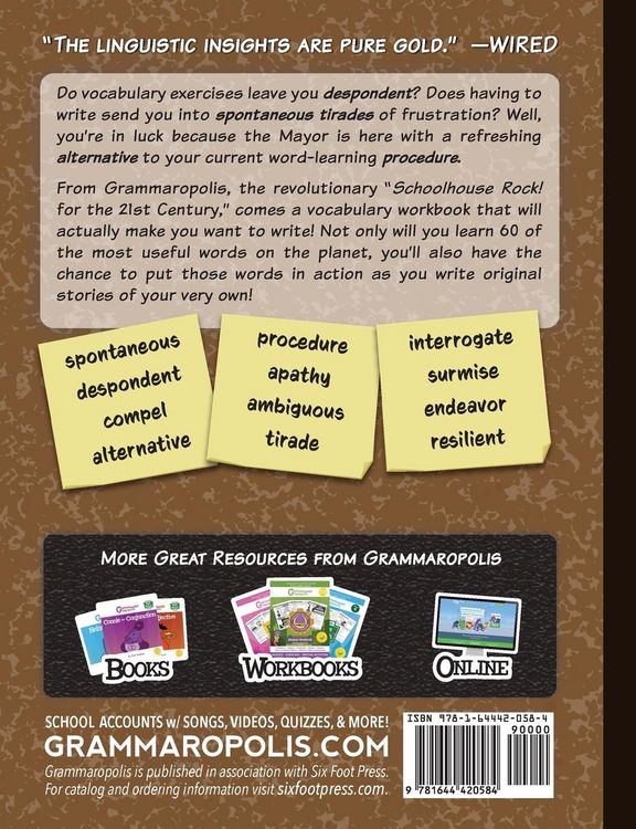 Produktbild: Wonderful Words for Eighth Grade Vocabulary and Writing Workbook