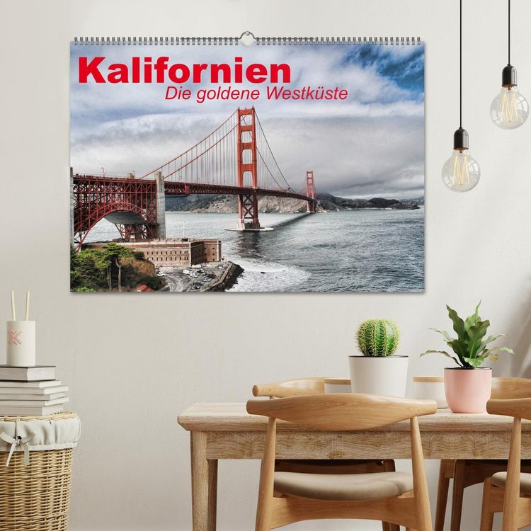 Produktbild: Kalifornien &bull; Die goldene Westk&uuml;ste (Wandkalender 2026 DIN A2 quer), CALVENDO Monatskalender