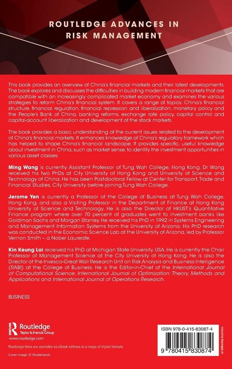 Produktbild: China's Financial Markets