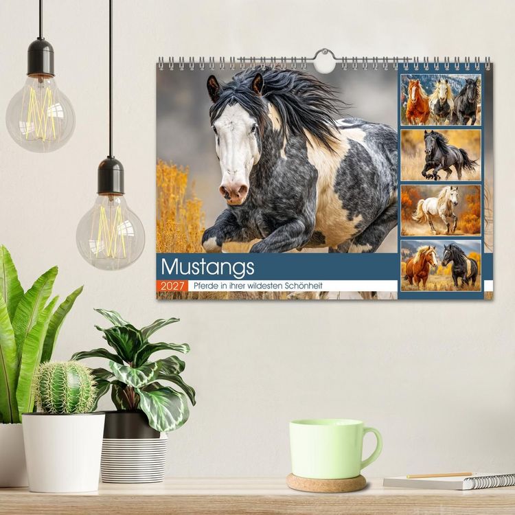 Produktbild: Mustangs. Pferde in ihrer wildesten Sch&ouml;nheit (Wandkalender 2027 DIN A4 quer), CALVENDO Monatskalender