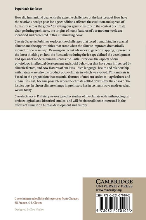 Produktbild: Climate Change in Prehistory
