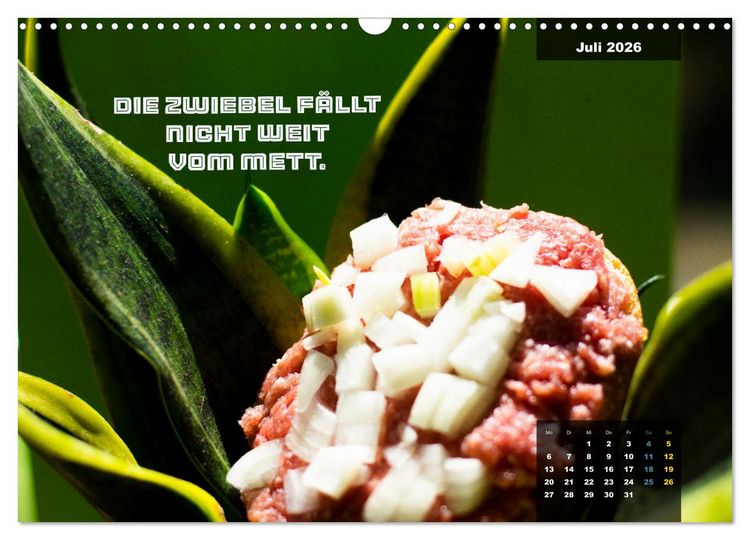 Produktbild: Mettkalender - Spread some more Mett (Wandkalender 2026 DIN A3 quer), CALVENDO Monatskalender