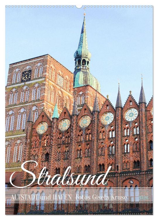 Produktbild: Stralsund - Altstadt und Hafen (Wandkalender 2026 DIN A2 hoch), CALVENDO Monatskalender