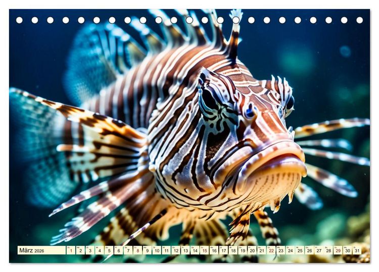 Produktbild: Faszinierende Fische (Tischkalender 2026 DIN A5 quer), CALVENDO Monatskalender