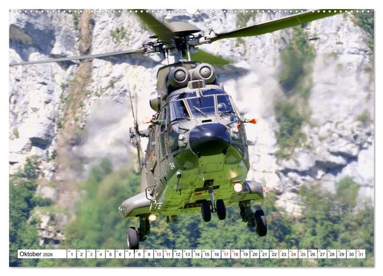 Produktbild: Hubschrauber in Action (Wandkalender 2026 DIN A2 quer), CALVENDO Monatskalender