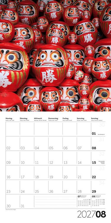 Produktbild: Die Farbe Rot Kalender 2027 - 30x30 - Art12