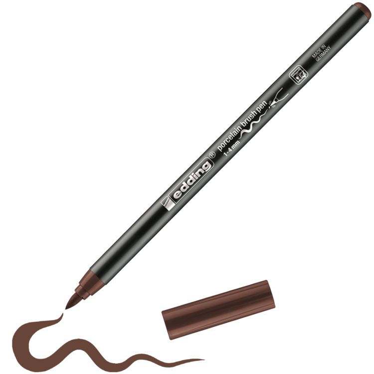 Produktbild: Porzellan-Pinselstift edding 4200, braun 1-4 mm