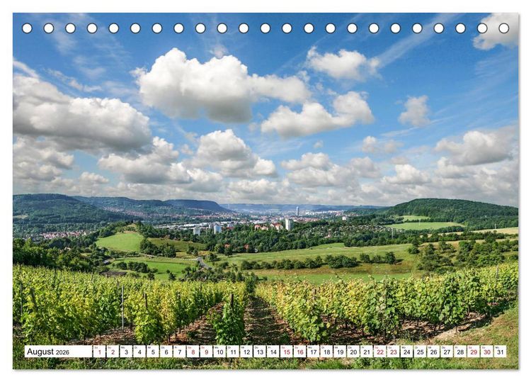 Produktbild: Weinberge um Jena (Tischkalender 2026 DIN A5 quer), CALVENDO Monatskalender