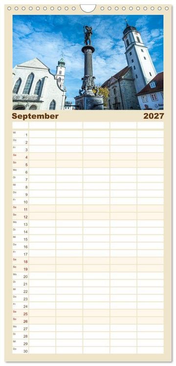 Produktbild: Familienplaner 2027 - Insel Lindau - Bayerische Perle im Bodensee mit 5 Spalten (Wandkalender, 21 x 45 cm) CALVENDO