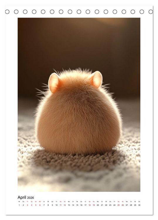 Produktbild: Goldhamster Geschichten (Tischkalender 2026 DIN A5 hoch), CALVENDO Monatskalender