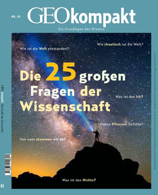 Produktbild: GEOkompakt / GEOkompakt 65/2020 - Die 25 gro&szlig;en Fragen der Wissenschaft