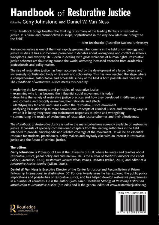 Produktbild: Handbook of Restorative Justice