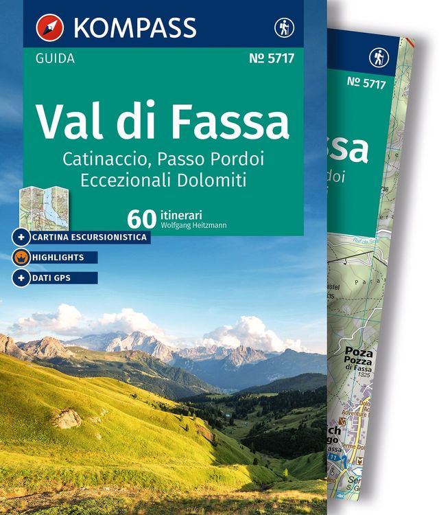 Produktbild: KOMPASS guida escursionistica Val di Fassa / Fassatal, 60 itinerari