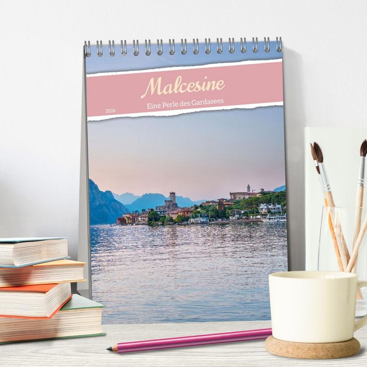 Produktbild: Malcesine - Eine Perle des Gardasees (Tischkalender 2026 DIN A5 hoch), CALVENDO Monatskalender