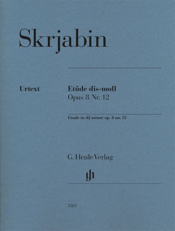 Produktbild: Alexander Skrjabin - Et&uuml;de dis-moll op. 8 Nr. 12
