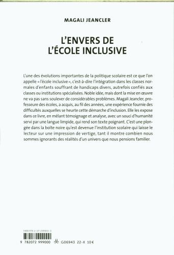 Produktbild: L'envers de l'&eacute;cole inclusive