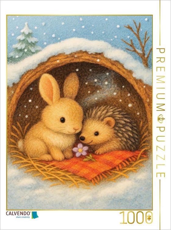 Produktbild: CALVENDO Puzzle Winterh&ouml;hle der Freundschaft | 1000 Teile Lege-Gr&ouml;&szlig;e 64x48cm Foto-Puzzle f&uuml;r gl&uuml;ckliche Stunden