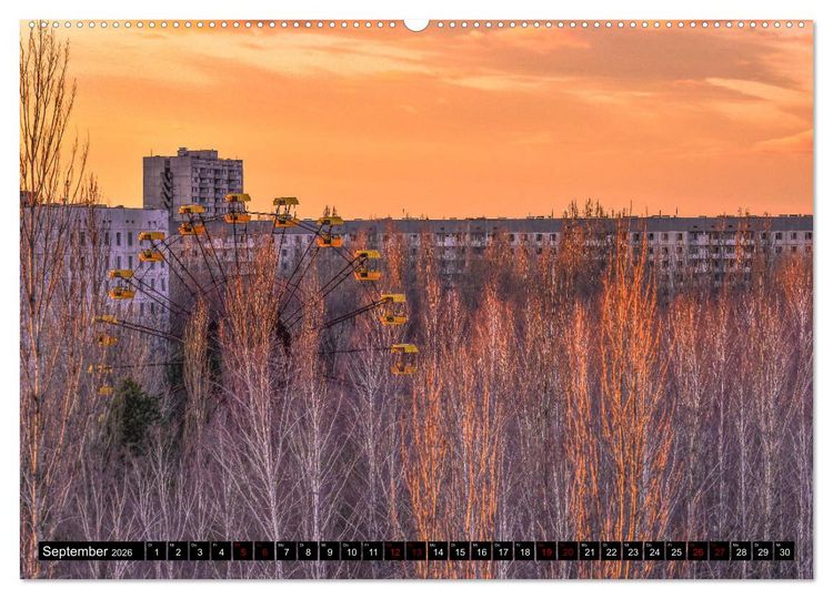 Produktbild: Tschernobyl - Prypjat - Die radioaktive Geisterstadt (Wandkalender 2026 DIN A2 quer), CALVENDO Monatskalender