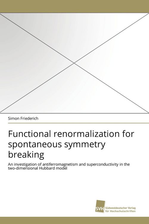 Produktbild: Functional renormalization for spontaneous symmetry breaking