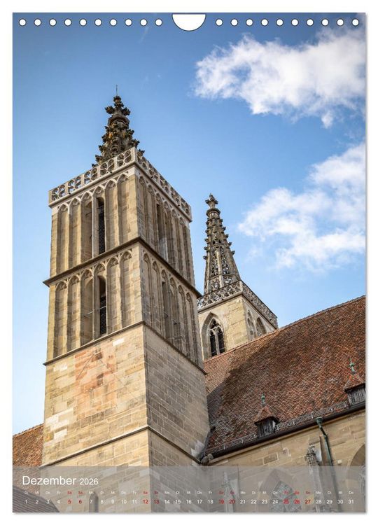 Produktbild: Rothenburg und Umgebung (Wandkalender 2026 DIN A4 hoch), CALVENDO Monatskalender
