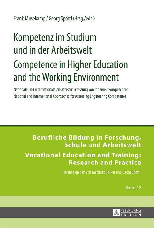 Produktbild: Kompetenz im Studium und in der Arbeitswelt- Competence in Higher Education and the Working Environment