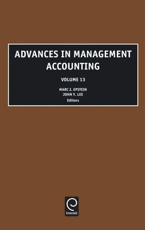 Produktbild: Advances in Management Accounting