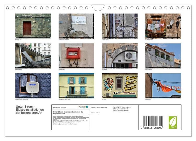 Produktbild: Unter Strom - Elektroinstallationen der besonderen Art (Wandkalender 2026 DIN A4 quer), CALVENDO Monatskalender