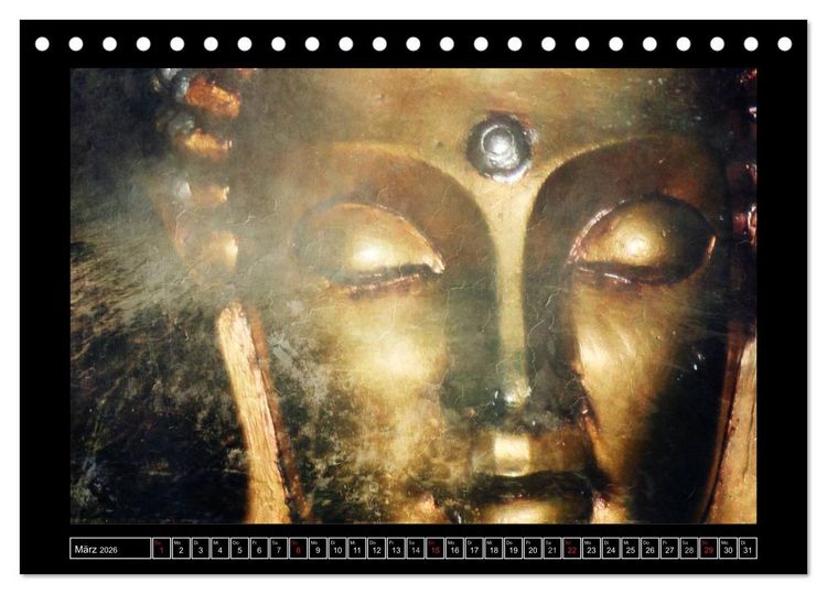 Produktbild: Buddha - Harmonie und Entspannung (Tischkalender 2026 DIN A5 quer), CALVENDO Monatskalender