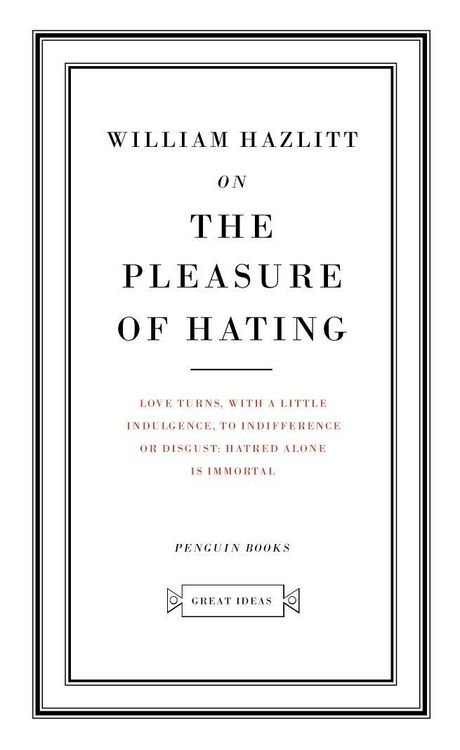 Produktbild: On the Pleasure of Hating